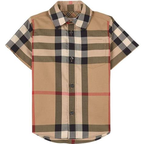 burberry 8009242|Check Stretch Cotton Shirt in Archive beige .